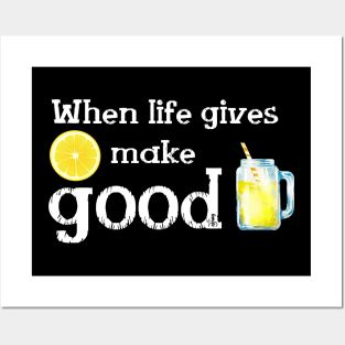 When Life gives Lemon make good Lemonade and Enjoy its taste to the bottom up.See something positive in current situation and use that in your favour. Turn challenges in funny cute moments Posters and Art